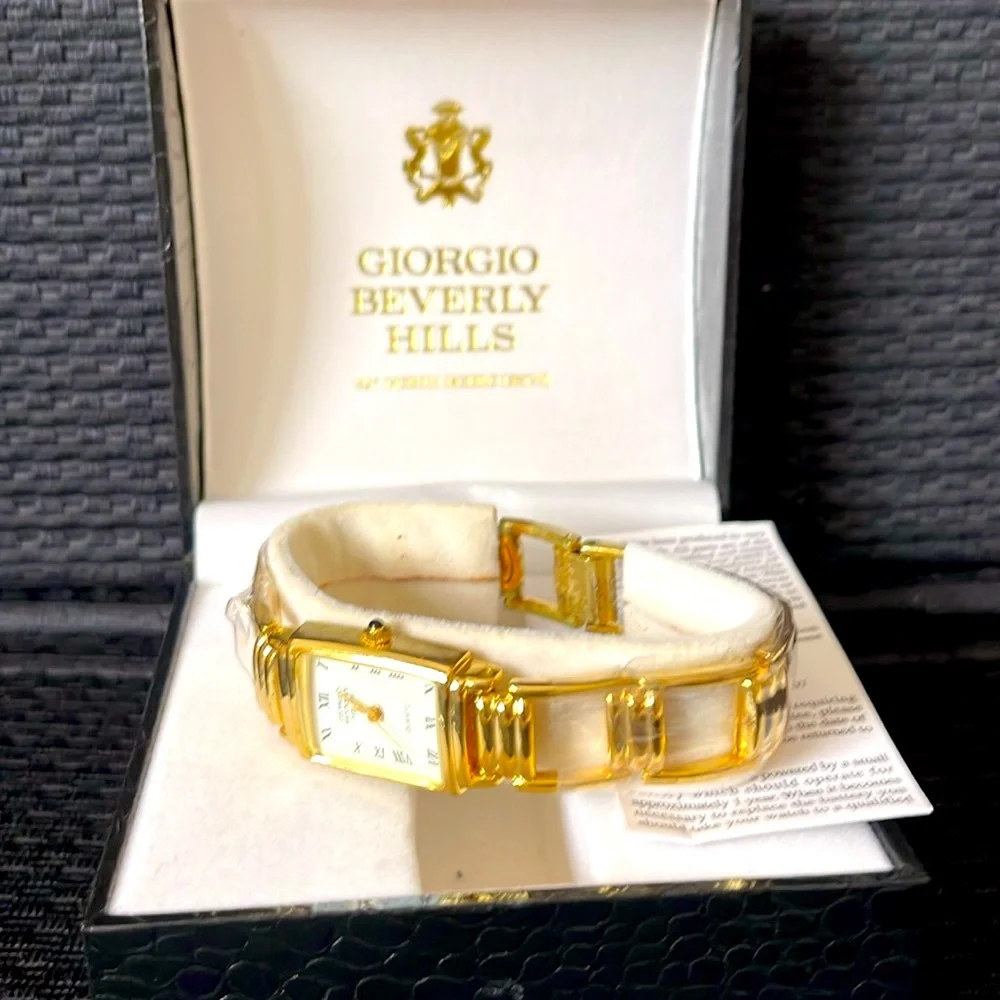 Giorgio Beverly Hills Women’s Quartz Gold-Tone Watch